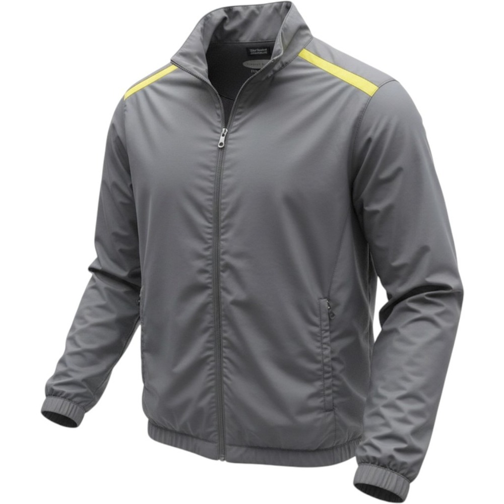 Pebble Beach Golf Jacket Mens Medium Grey Windbreaker Performance